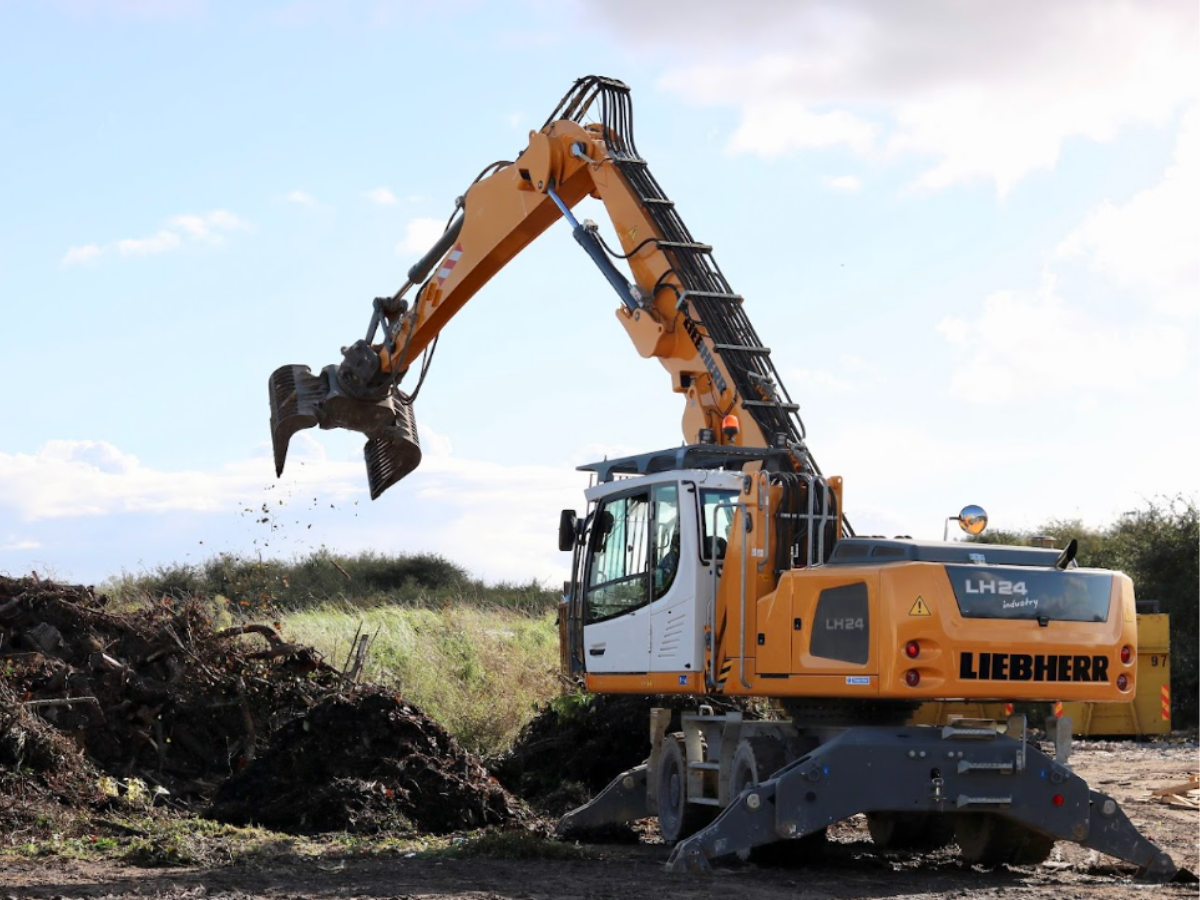 Nolan Recycling Ltd plant machinery sorting recyclable waste at headquarters in Pyle